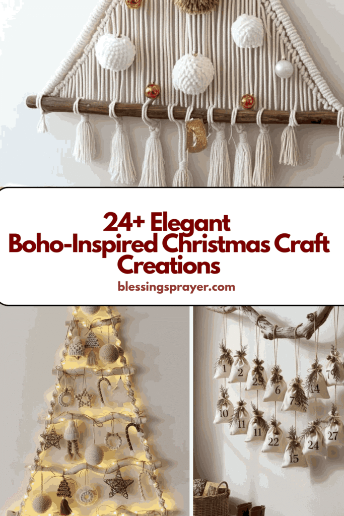 Boho-Inspired Christmas Craft Creations
