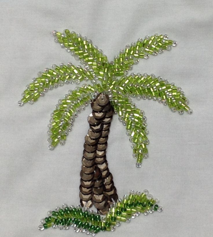 Beaded Palm Branch