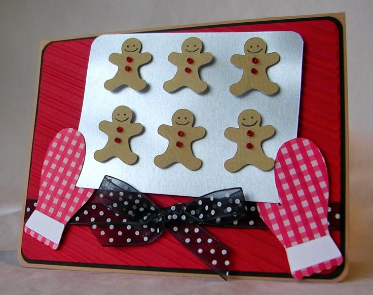 Gingerbread Cookie Christmas Cards