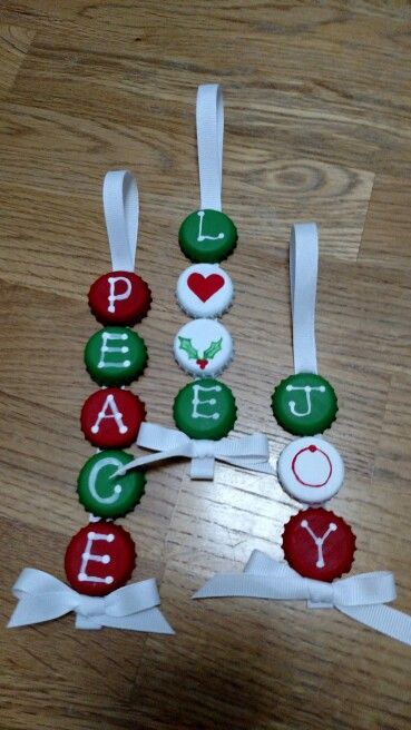 Bottle Cap Ornaments