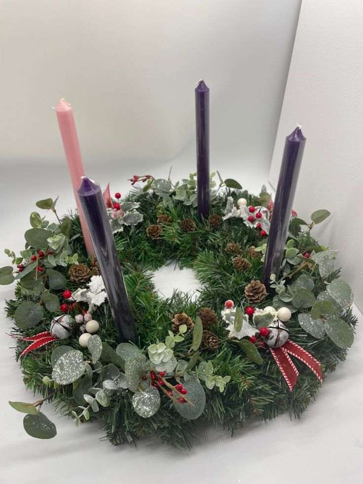 Floral Advent Wreath