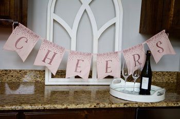 Handmade “Cheers” Party Banner