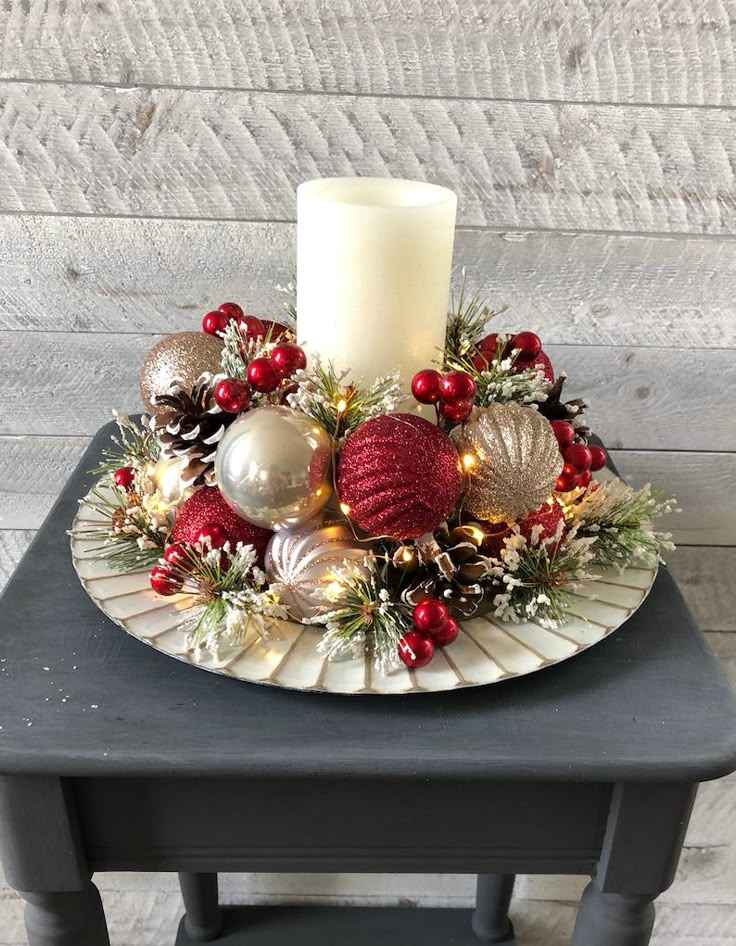Christmas Ornament Centerpiece