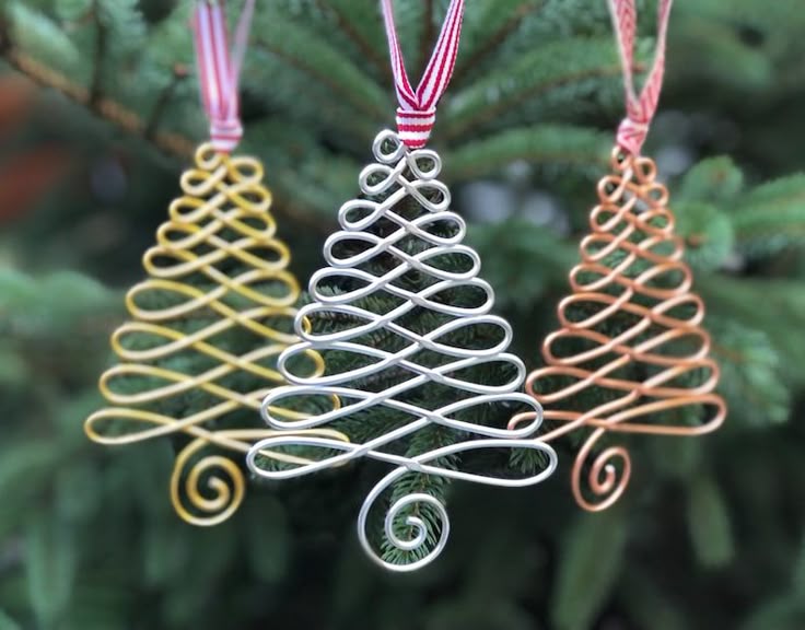 Wire Christmas Tree Ornaments
