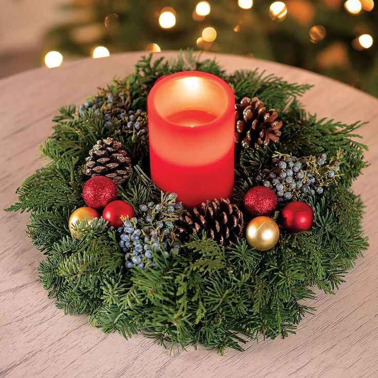 Evergreen Candle Ring
