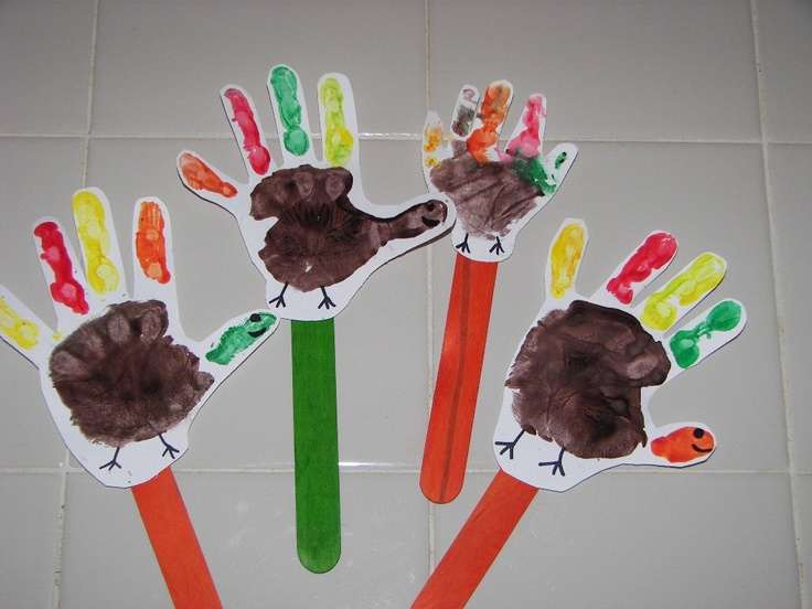 Handprint Turkey Bookmarks