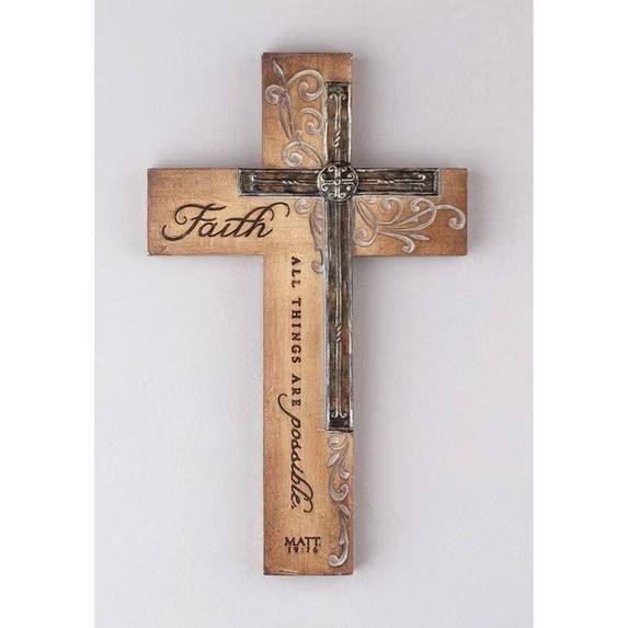 Dual-Tone Stained Cross