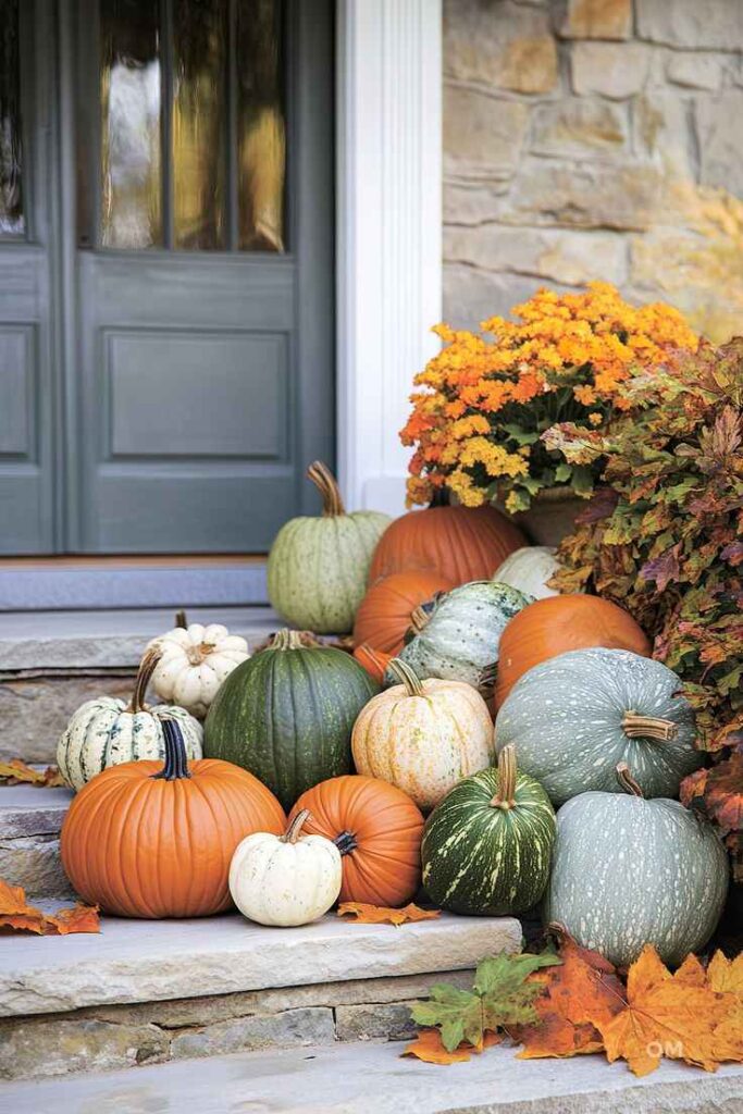 Pumpkin and Gourd Display