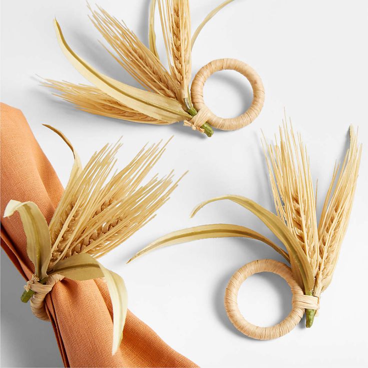 Corn Husk Napkin Rings