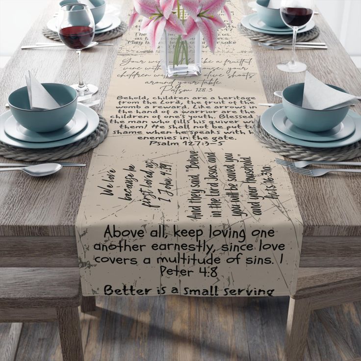 Farmhouse Table Scripture Runner