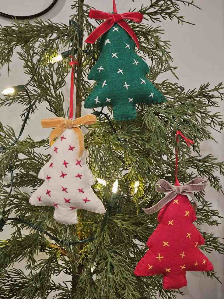 Felt Christmas Tree Ornaments