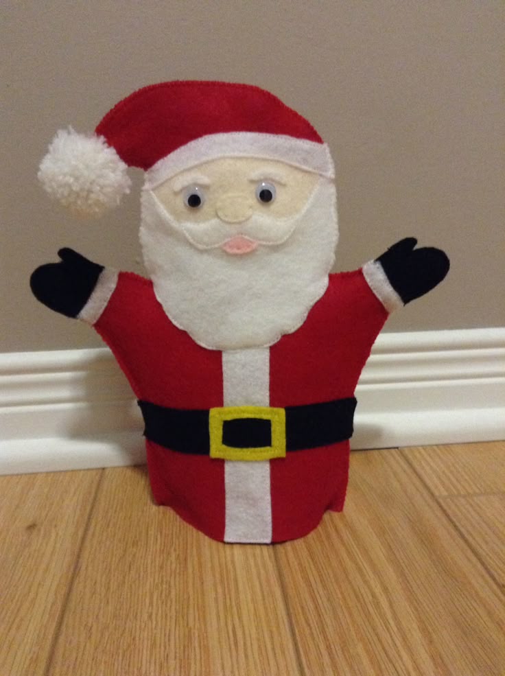 Santa Sock Puppet