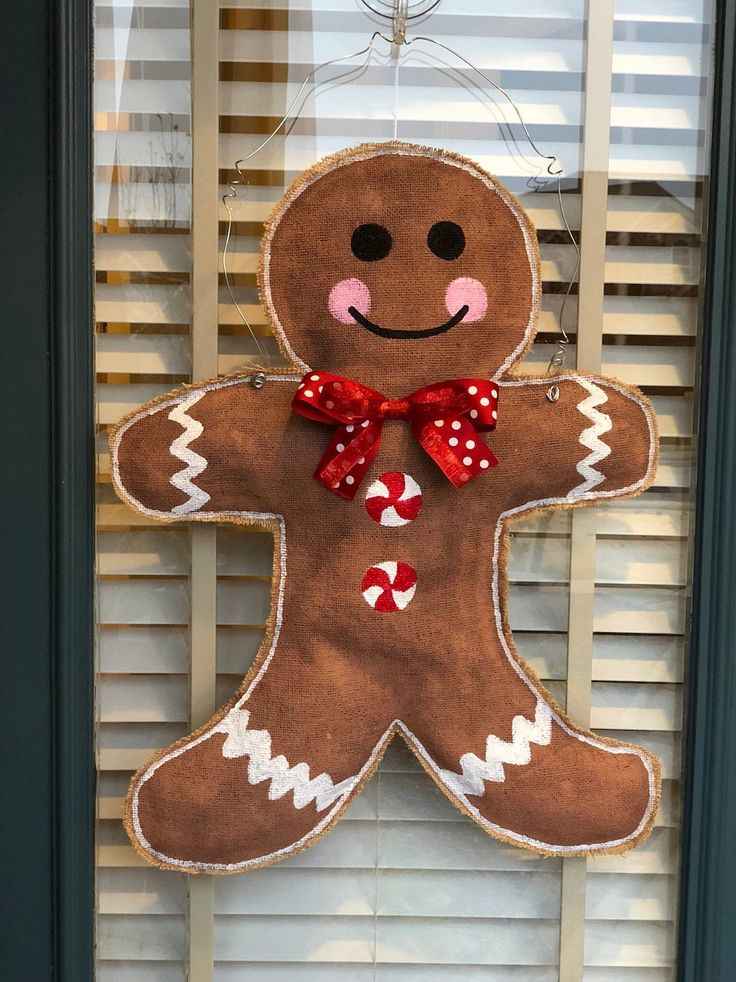Gingerbread Cookie Door Hanger
