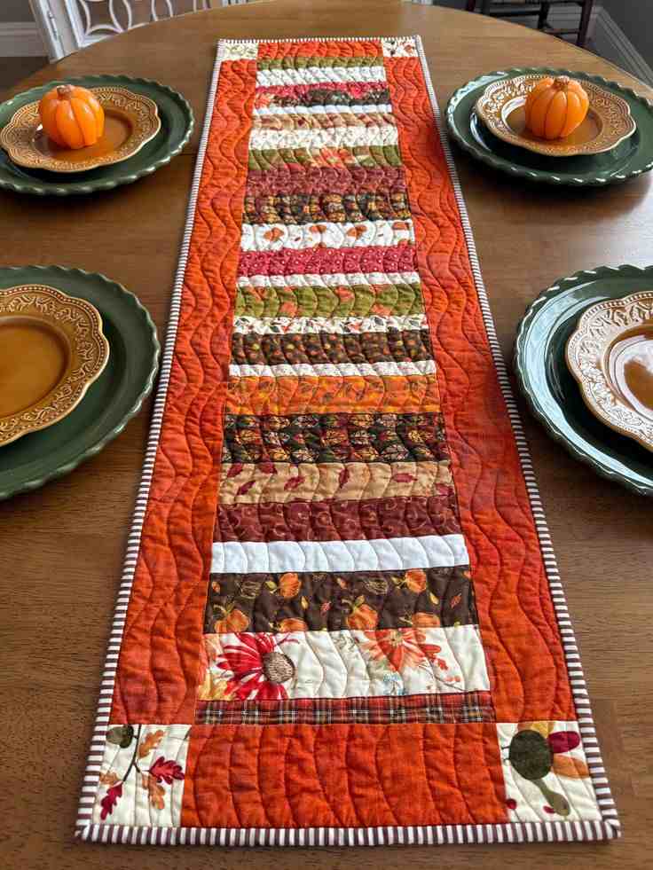Fabric Scrap Patchwork Runner