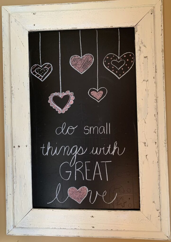 Chalkboard Heart Wall Art