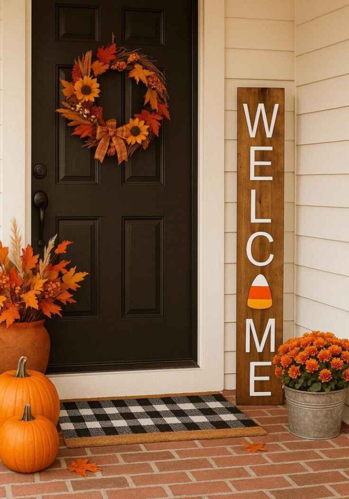 Seasonal Welcome Sign