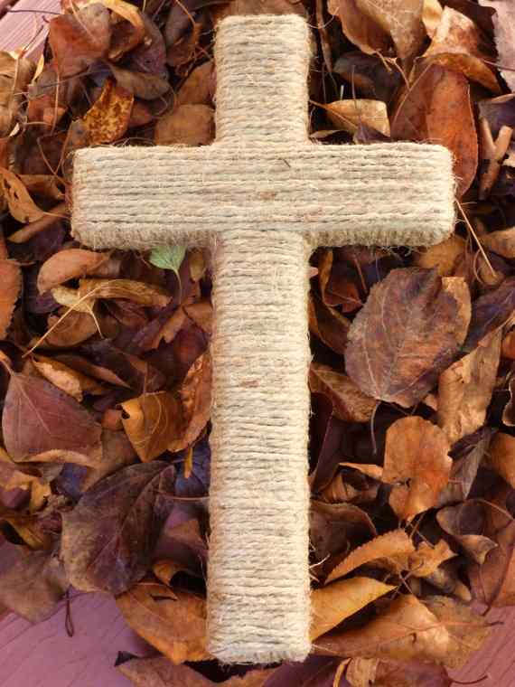 Twine-Wrapped Cross