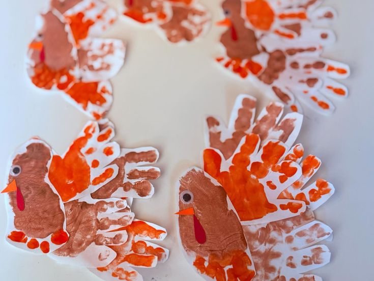 Layered Handprint Turkey Garland