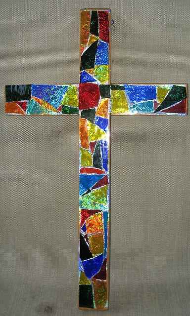 Foil Stained Glass Cross