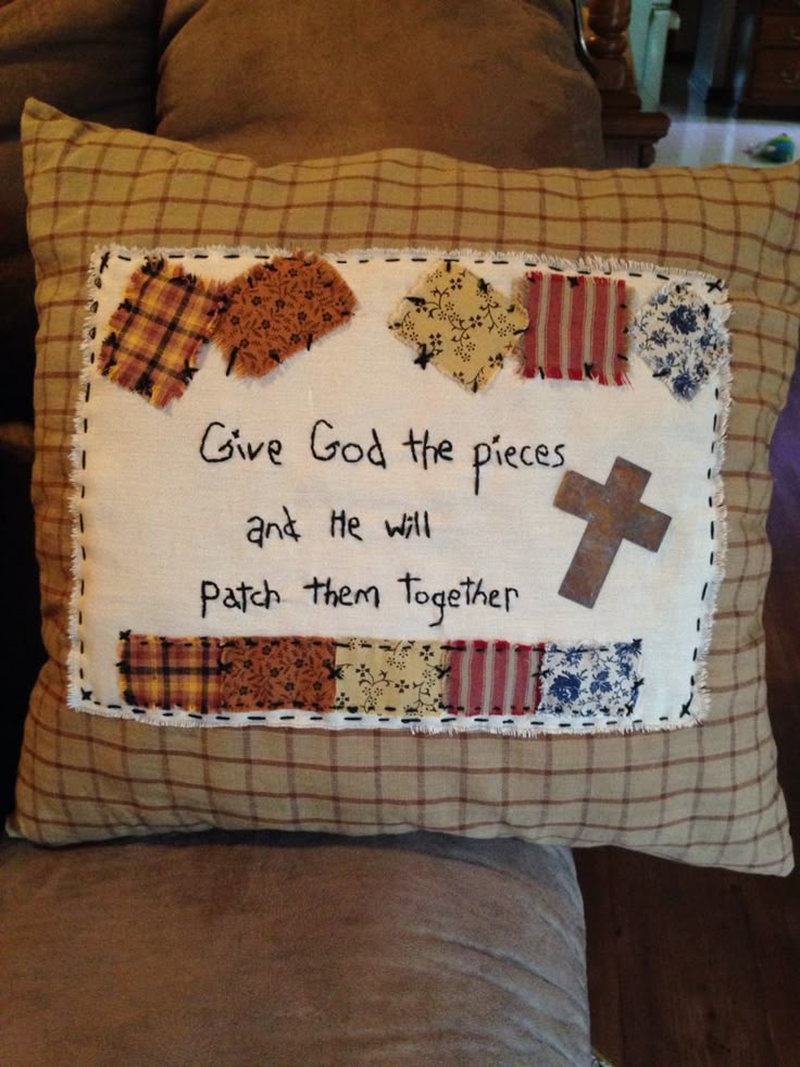 Knitted Blessing Pillow