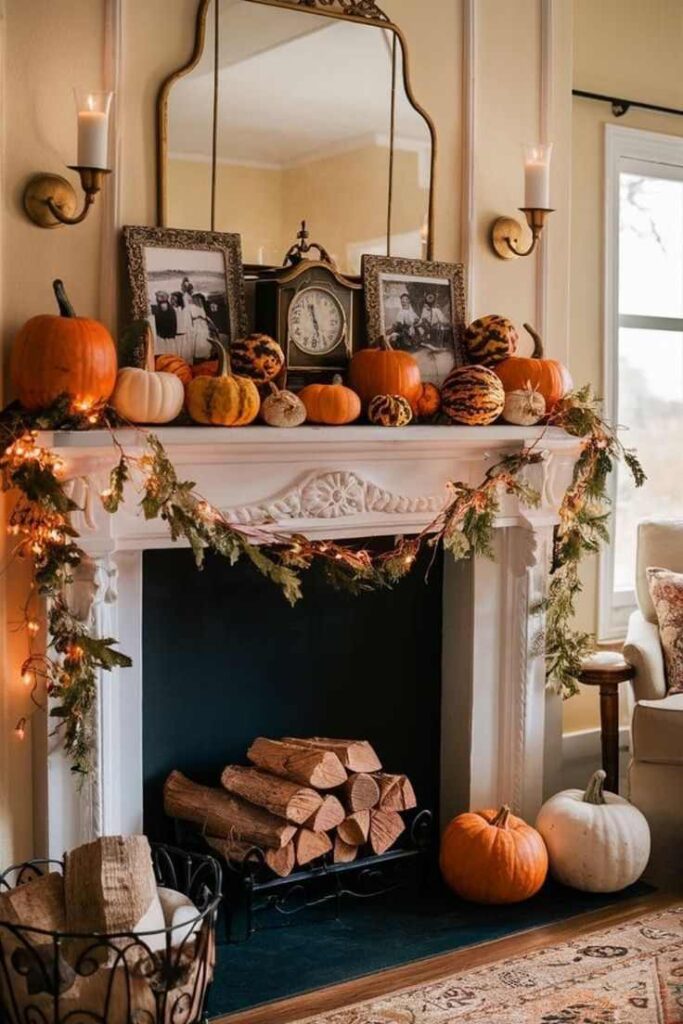 Pumpkin and Gourd Display