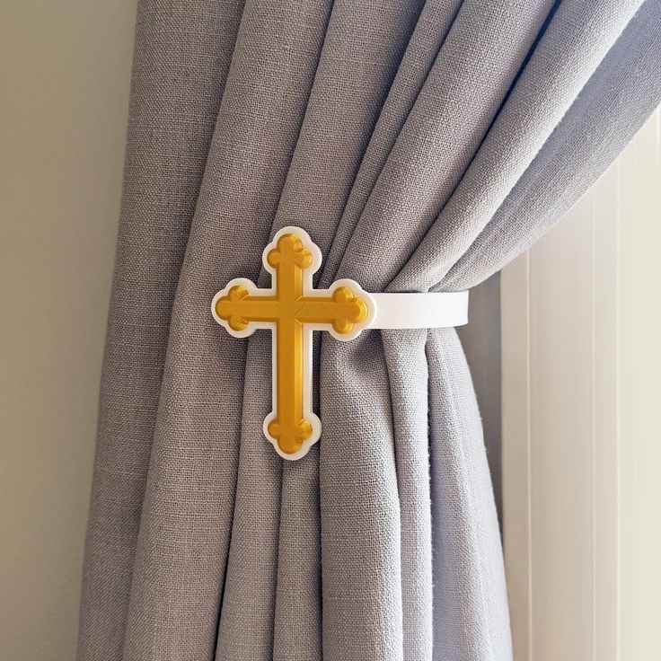 Cross Curtain Tiebacks