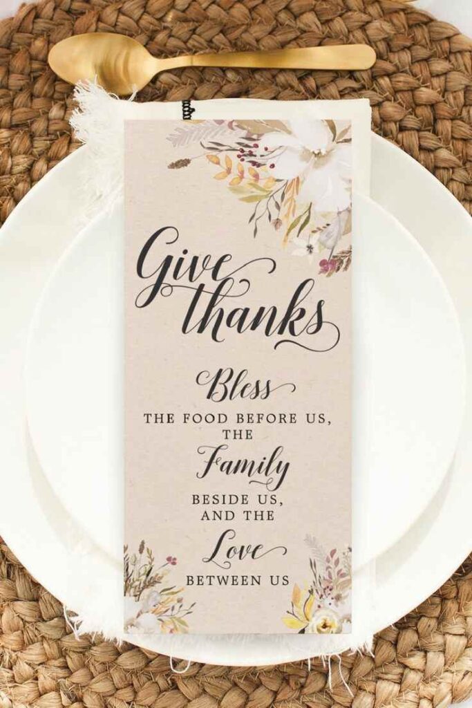 Faith-Filled Place Cards