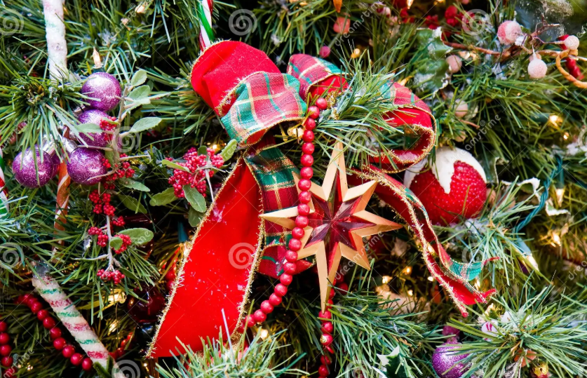 Ribbon Christmas Tree Stars
