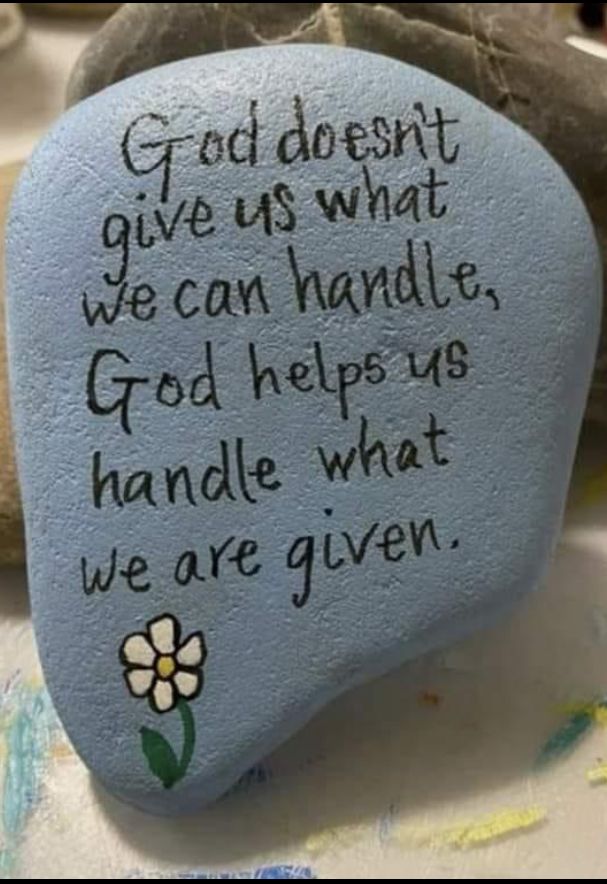 Scripture Stones in the Kitchen
