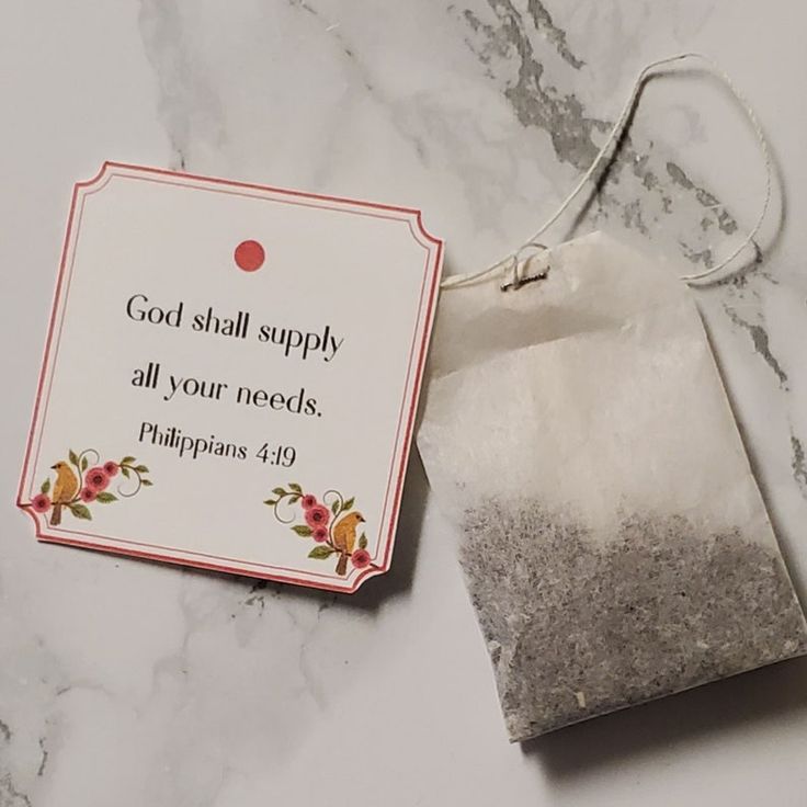 Scripture Tea Bag Blessing