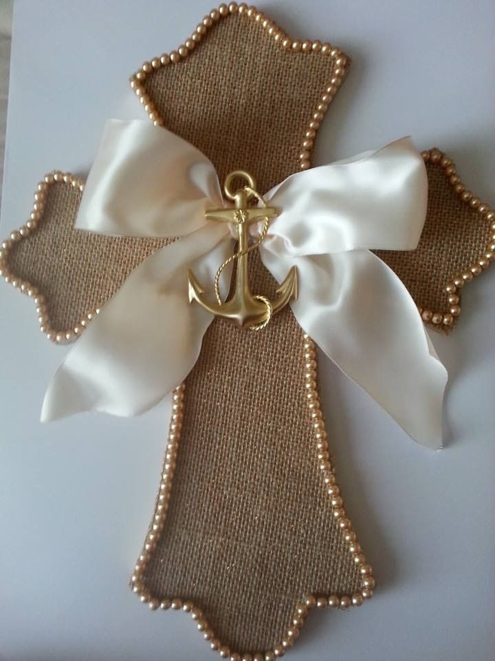 Beaded Wooden Cross