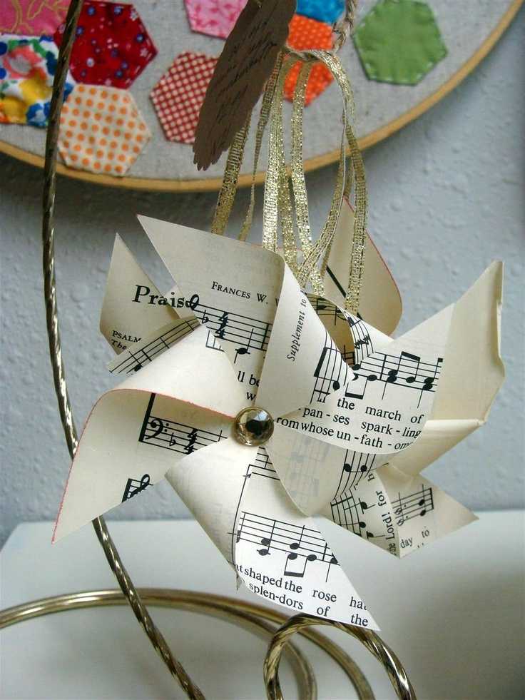 Hymnal Paper Pinwheels