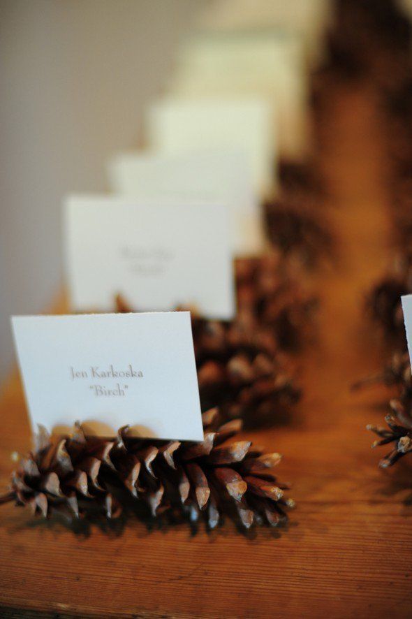 Pinecone Place Card Holders