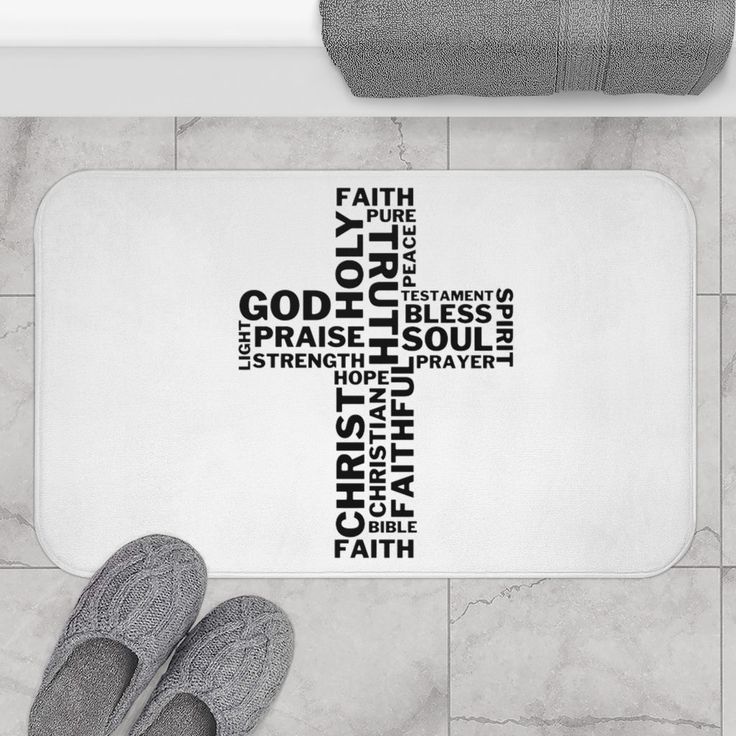 Cross Bath Mat