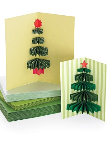 Paper Christmas Tree Cards