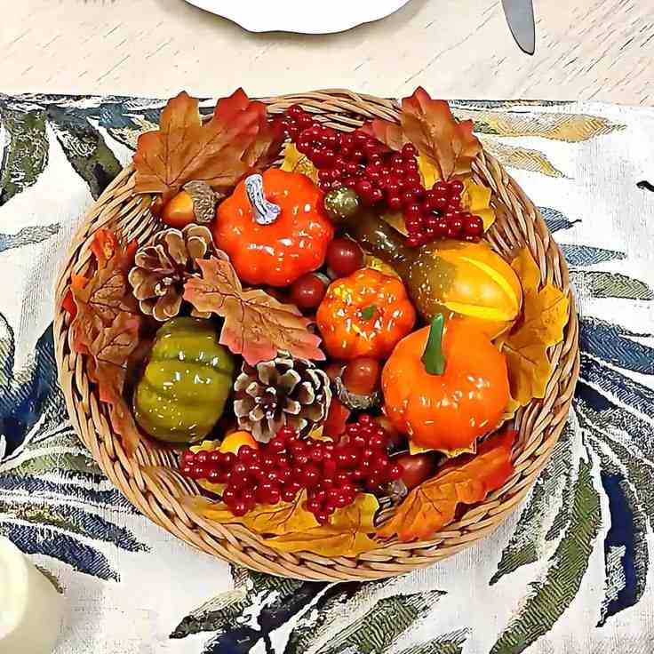 Pumpkin and Gourd Arrangement