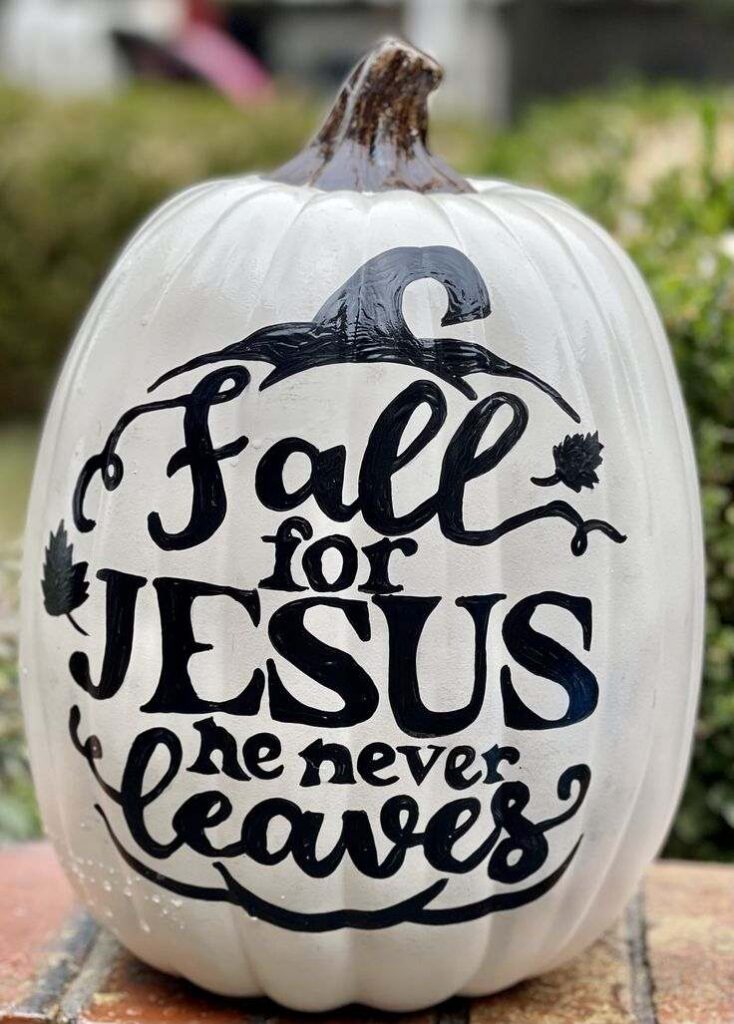 Pumpkin Painting with Bible Themes