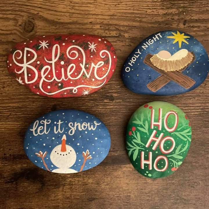Holiday-Themed Scripture Stones