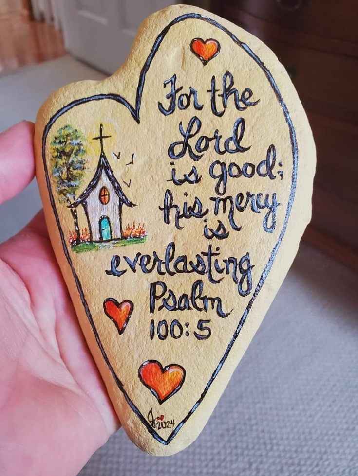 Scripture Stones with Children’s Drawings