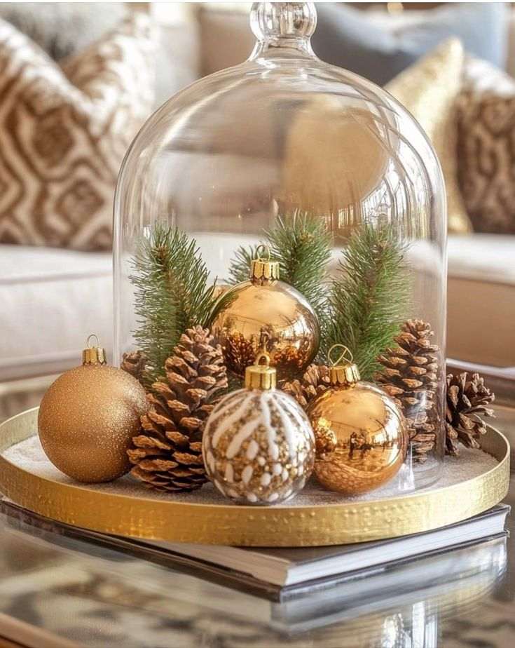 Glass Dome Wreath