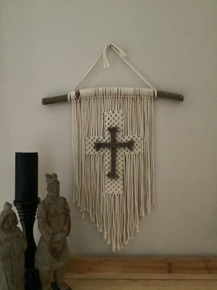 Macrame Cross Wall Hanging