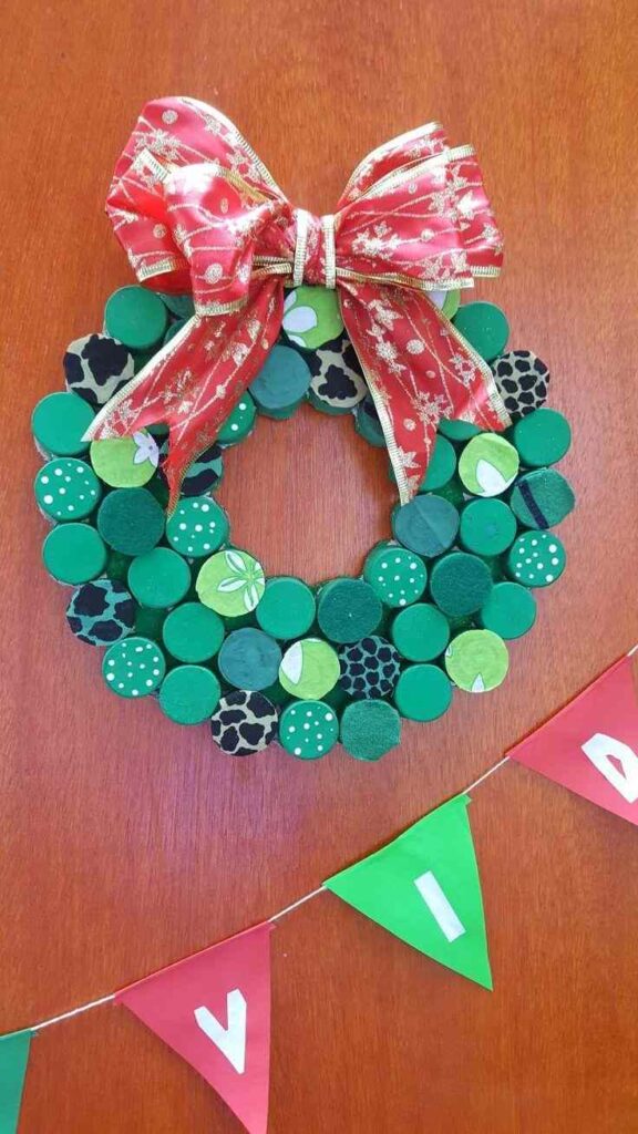 Bottle Lid Wreaths