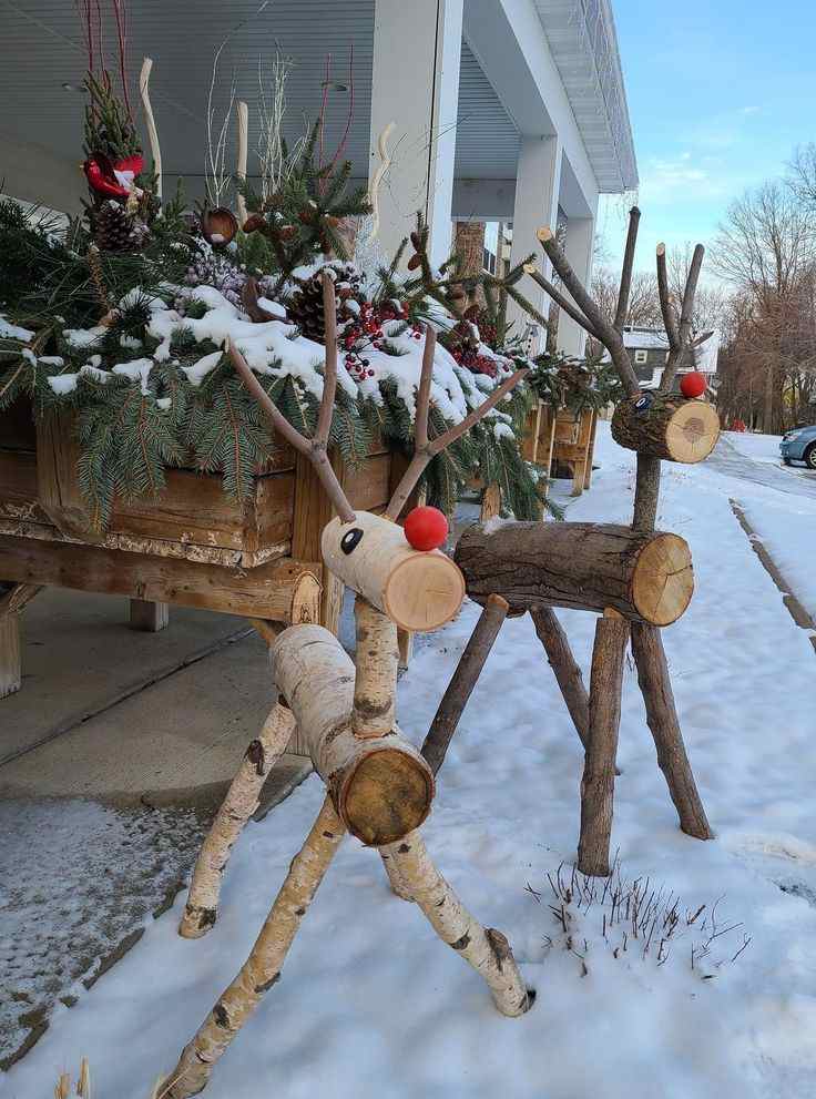 Rustic Log Stable