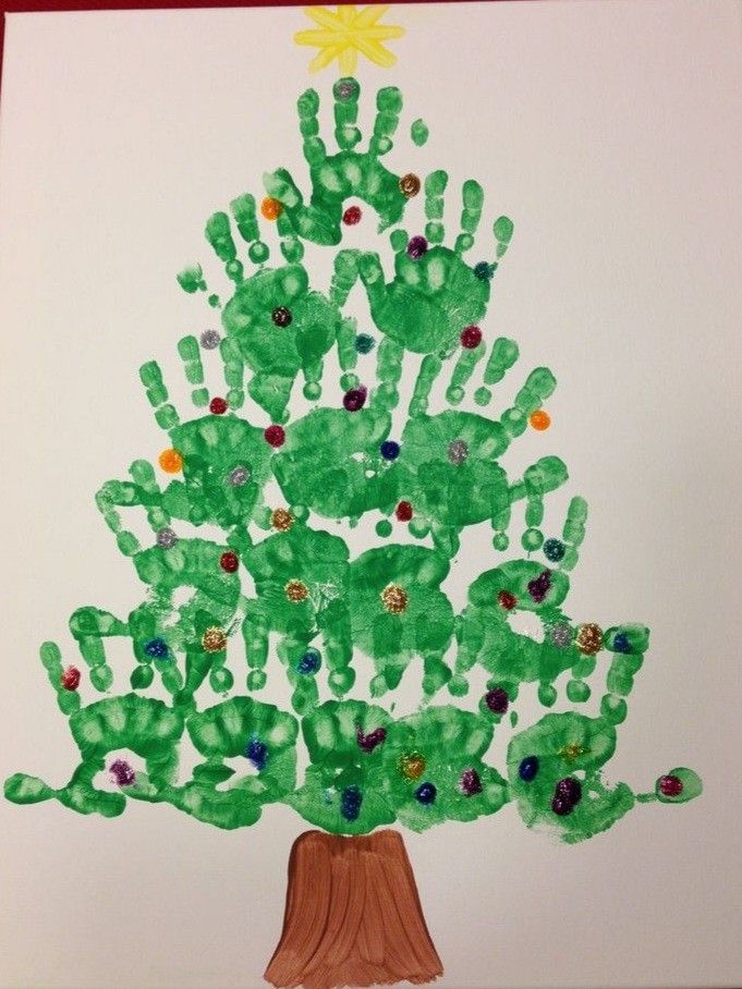 Handprint Christmas Trees
