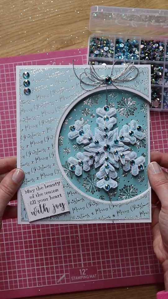 Glitter Snowflake Cards