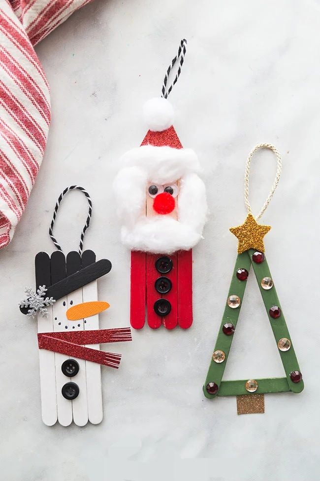 Popsicle Stick Sleighs