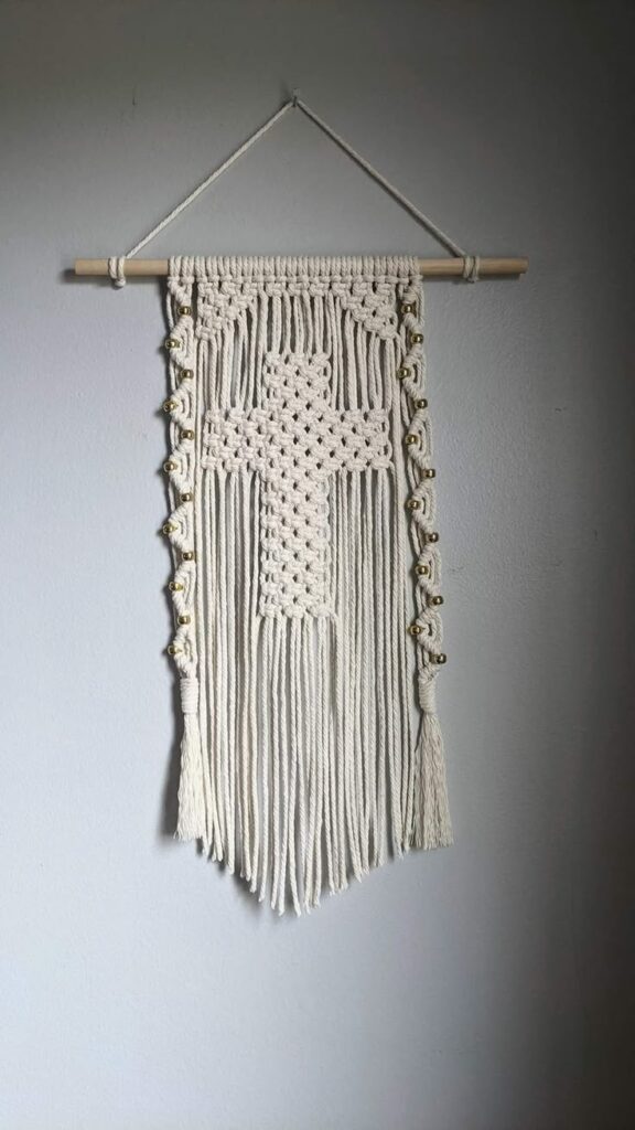 Macramé Scripture Hanger