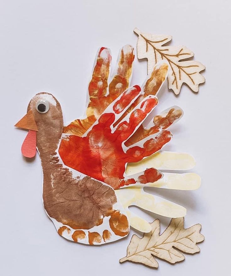 Handprint Turkey Wall Collage
