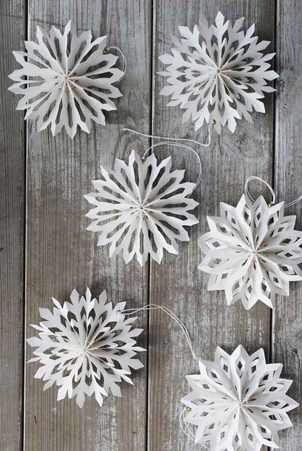 Paper Snowflake Ornaments