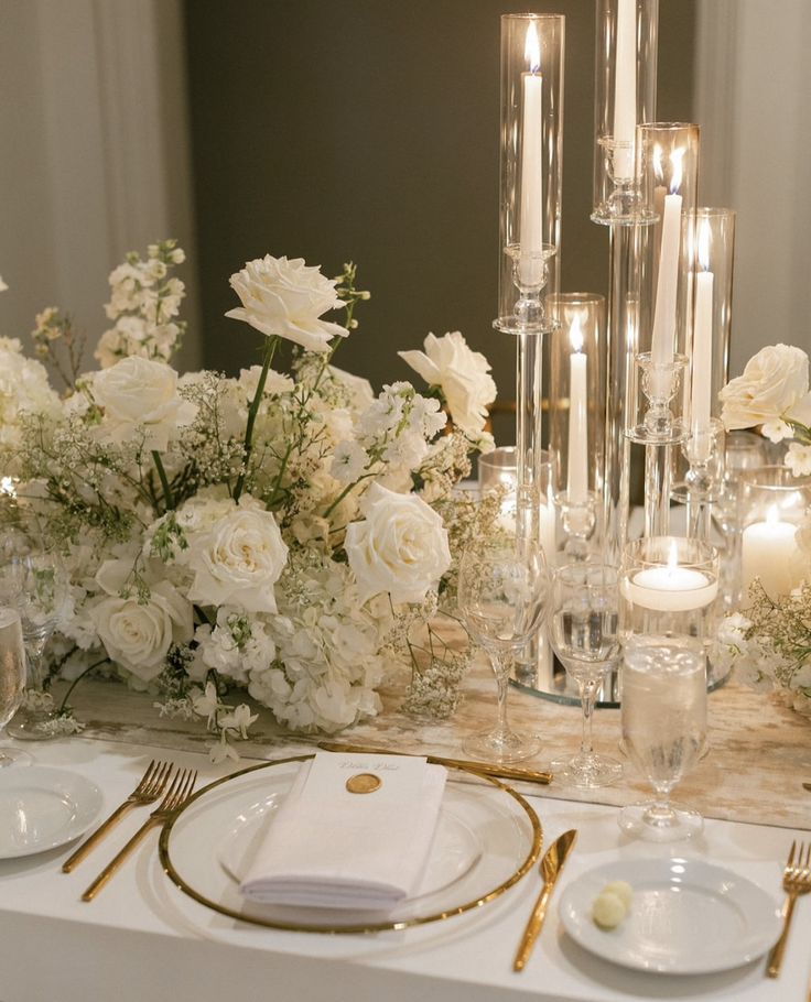 Soft Candlelit Florals